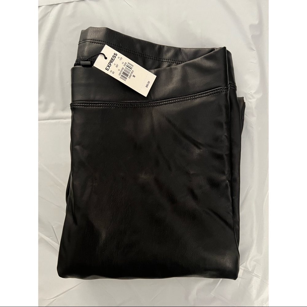 Express High Rise Leather Leggings